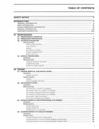 2009-2010 BRP 150-200 speedster/180-210-230 challenger/210-230 sport boats shop manual Preview image 4