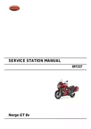 Moto Guzzi Norge GT 8v Service Station Manual