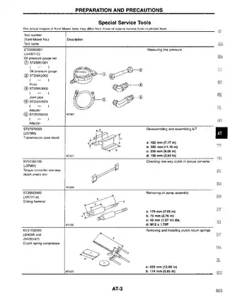 1996 Nissan Pathfinder R50 series AT Automatic Transmission manual Preview image 3