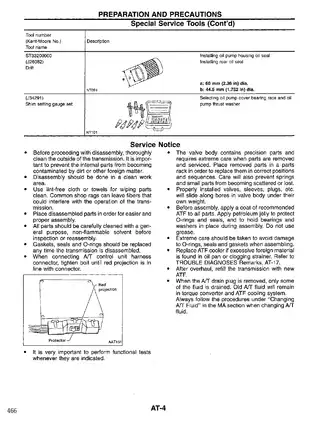 1996 Nissan Pathfinder R50 series AT Automatic Transmission manual Preview image 4