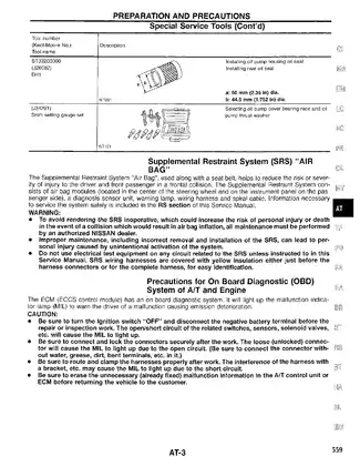 1997 Nissan Pathfinder R50 series AT Automatic Transmission manual Preview image 4