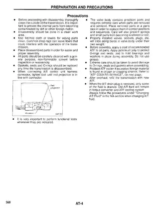 1997 Nissan Pathfinder R50 series AT Automatic Transmission manual Preview image 5