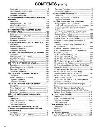 1998 Nissan Pathfinder R50 series AT Automatic Transmission manual Preview image 2