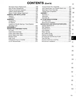 1998 Nissan Pathfinder R50 series service manual Preview image 3