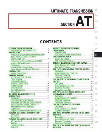 2003 Nissan Pathfinder R50 series service manual Preview image 1