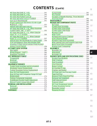 2003 Nissan Pathfinder R50 series service manual Preview image 3