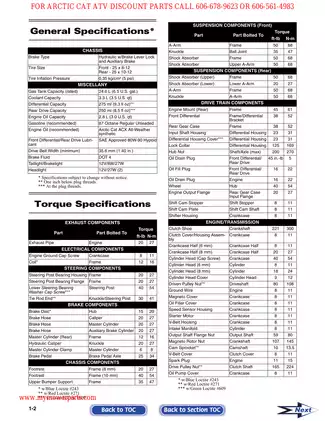 2008 Arctic Cat Thundercat 1000 H2 EFI 4x4 / ATV repair manual Preview image 4