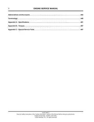 2011-2013 Navistar Maxxforce 11 & 13 diesel engine service manual Preview image 4