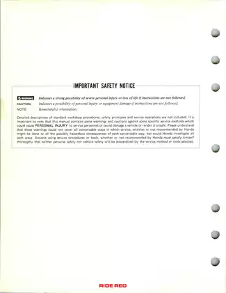 1984 Honda TRX200 ATV service manual Preview image 2