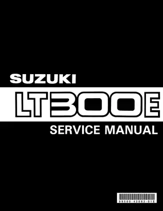1987-1989 Suzuki 300, LT300E QuadRunner service manual Preview image 1