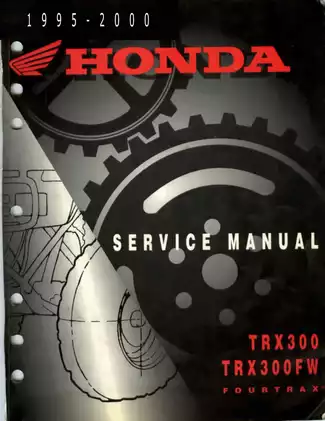 1995-2000 Honda FourTrax TRX300 , TRX300FW 2wd and 4x4 service manual Preview image 1