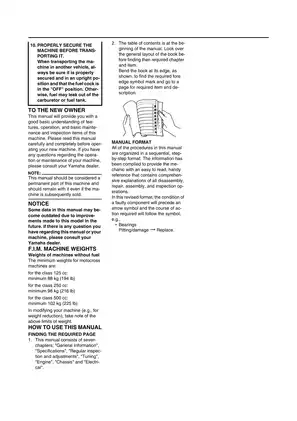 Yamaha WR250F (2007) Owner's Service Manual - Complete Guide Preview image 5