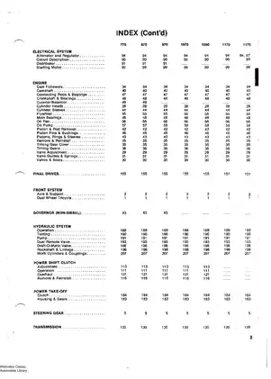 David Brown/Case 770, 870, 970, 1070, 1090, 1170, 1175 tractor manual Preview image 3