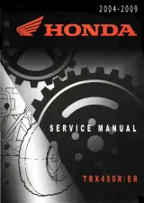 2004–2009 Honda TRX 450R / TRX450ER Service Manual (P/N 61HP105) – preview page 1
