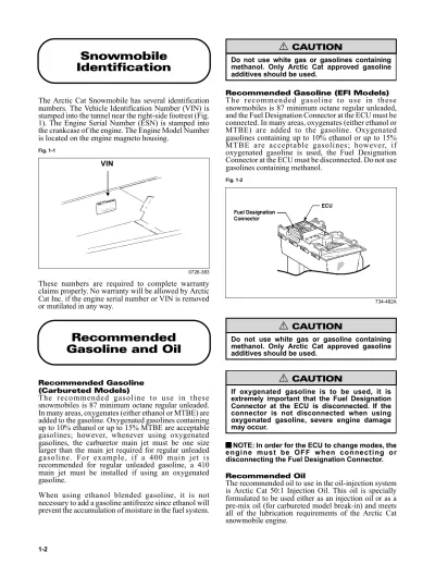 1999 Arctic Cat Z, ZL, Panther, Bearcat, Thundercat, Powder Special, and ZR Snowmobile Service Manual OEM