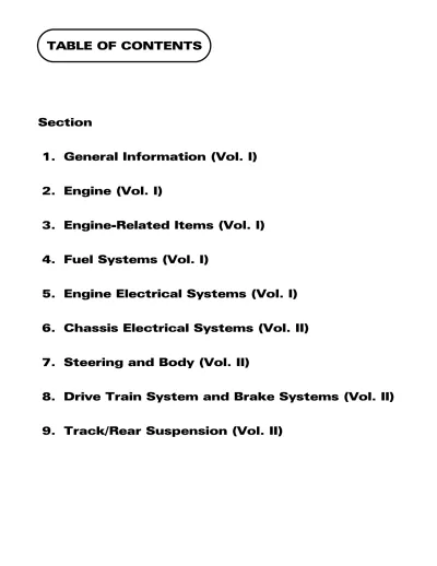 Preview: 1999 Arctic Cat Z, ZL, Panther, Bearcat, Thundercat, Powder Special, and ZR Snowmobile Service Manual OEM