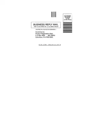 Cummins QSB4.5 and QSB6.7 Engine Operation and Maintenance Manual