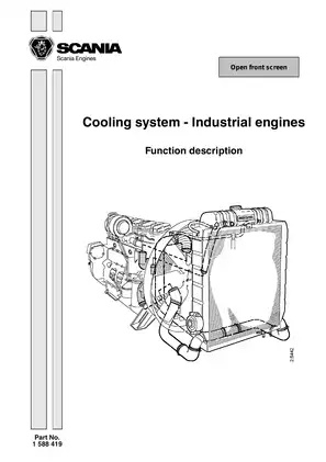 Scania Industrial Marine D9, D12, D16 diesel engine service manual Preview image 1