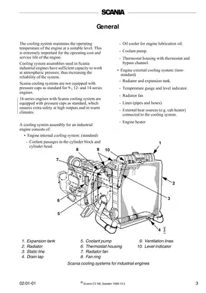 Scania Industrial Marine D9, D12, D16 diesel engine service manual Preview image 3
