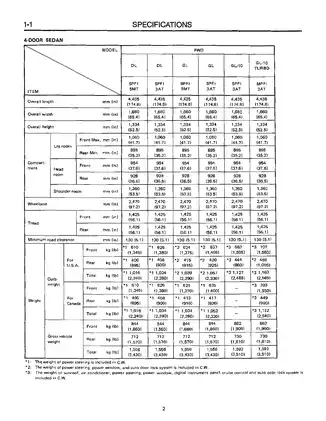 1989 Subaru Leone, DL_GL, Loyale, Omega, L-Series, GL-10, RX, Isuzu Geminett II, EA-82 engine service manual Preview image 4