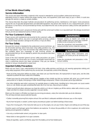 2004-2006 Honda Aquatrax service manual Preview image 1