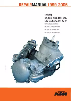 1999-2006 KTM 125, 200 repair manual Preview image 1
