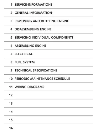 2000-2003 KTM 250, 400, 450, 520, 525, SX, MXC, EXC, Racing service manual Preview image 5