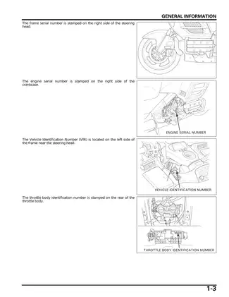 2001-2010 Honda GL1800, GL1800A Gold Wing service manual Preview image 5