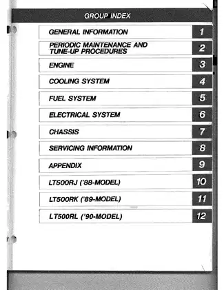 1987-1990 Suzuki LT500R QuadZilla repair manual Preview image 2