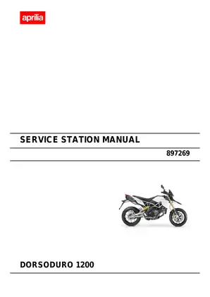 Aprilia Dorsoduro 1200 Service Station Manual - Comprehensive Maintenance & Repair Guide