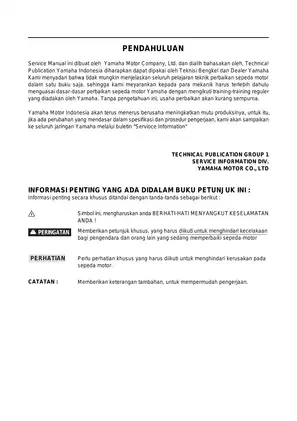 Yamaha Scorpio SX-4 Service Manual (2006 Edition) Preview image 3