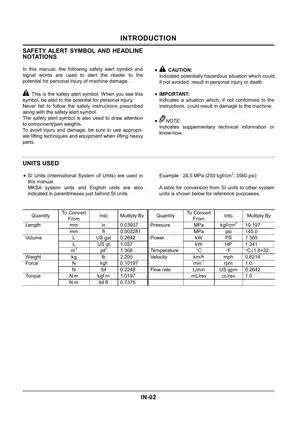 2007-2013 Hitachi Zaxis 160LC-3, 180LC-3, 180LCN-3 hydraulic excavator technical manual Preview image 4