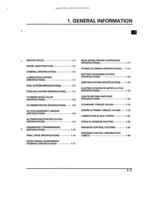 2005 Honda Shadow Aero Motorcycle Service Manual & Repair Guide Preview image 4