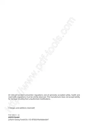 Fendt 700 / 800 Vario COM III Workshop Manual (All Models) Preview image 2