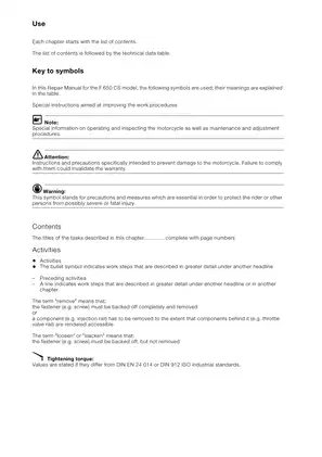 2001-2005 BMW F 650 CS repair manual Preview image 4