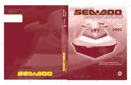 2002 Sea-Doo GTX DI & 4-TEC Workshop Manual - Complete Repair & Maintenance Guide