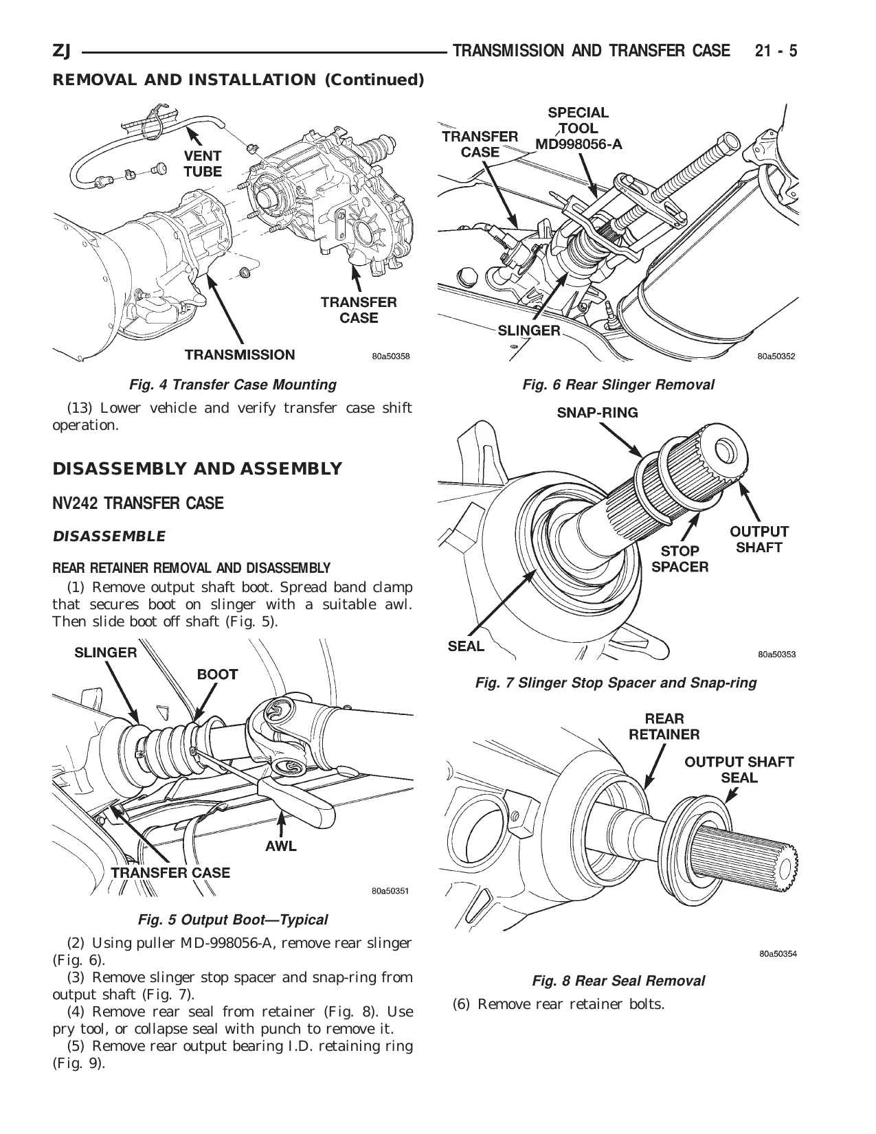 1996 Jeep Grand Cherokee ZJ repair manual Preview image 5