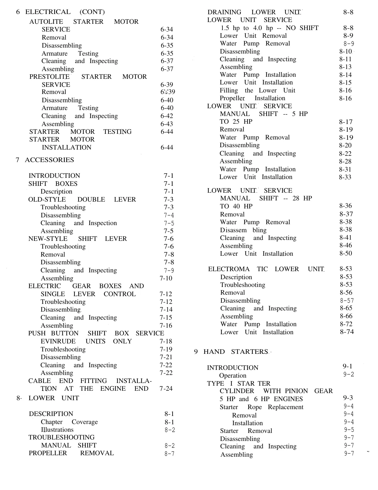 1956-1970 Johnson Evinrude 1.5 hp - 40 hp outboard service manual Preview image 3