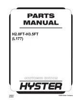 Hyster L177, H2.0FT, H2.5FT, H3.0FT, H3.5FT Forklift 2005 Parts Manual (P/N 1599951, OEM) – preview page 1