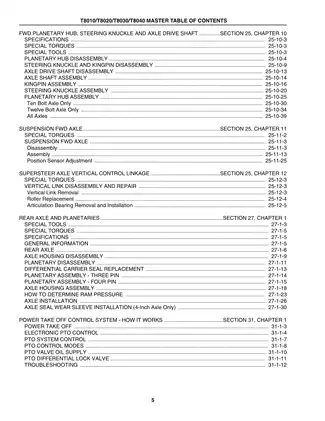 Comprehensive Repair and Service Manual for T8010, T8020, T8030, and T8040 Tractors Preview image 5