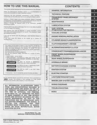 Honda CB1300F3 Comprehensive Shop Manual - Repair & Maintenance Guide Preview image 5
