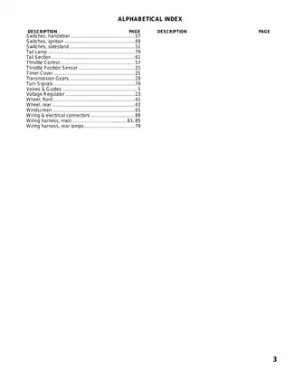 2003 Buell XB9, XB9R Firebolt parts & assembly manual Preview image 4