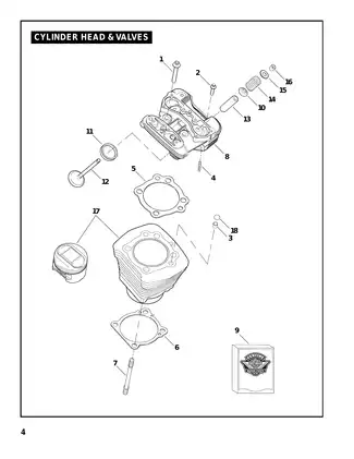 2003 Buell XB9, XB9R Firebolt parts & assembly manual Preview image 5