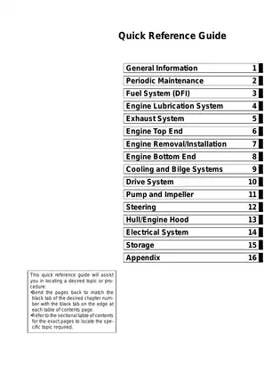 Kawasaki Jet Ski Ultra Series Service Manual (ULTRA 250X, 260X, 260LX) Preview image 3