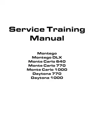 1997 Arctic Cat Watercraft Service Manual: Comprehensive Guide for Montego, Daytona, and Monte Carlo Models Preview image 2