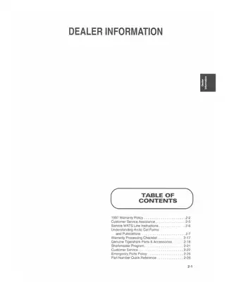1997 Arctic Cat Watercraft Service Manual: Comprehensive Guide for Montego, Daytona, and Monte Carlo Models Preview image 4