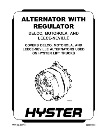 Hyster H177, H2.00-H3.20XM Europe Forklift manual Preview image 1