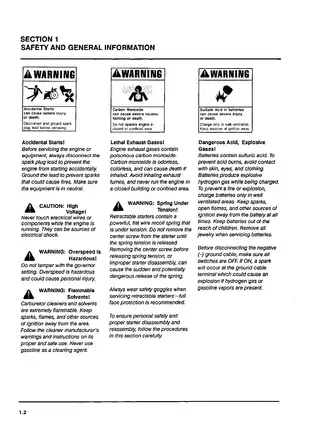 Kohler Magnum M18 & M20 engine service manual Preview image 4