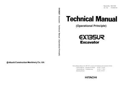 Preview: Hitachi EX135UR Excavator 1997 Service & Repair Manual (P/N TO191-00)