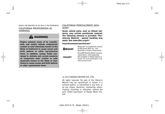 2013 Nissan Rogue owners user manual Preview image 4